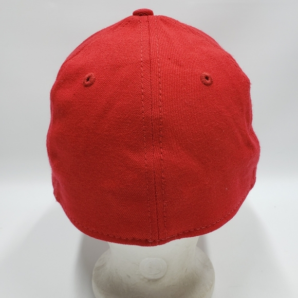 Sesame Street Elmo Fitted Cap Red Black Acrylic Wool Spandex - Picture 5 of 14